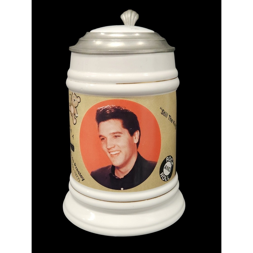VINTAGE ELVIS PRESLEY BIRTHDAY ANNIVERSARY BEER STEIN 1259/5000
